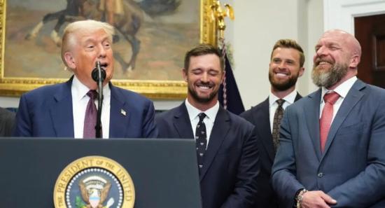 Triple H Joins Trump At The White House